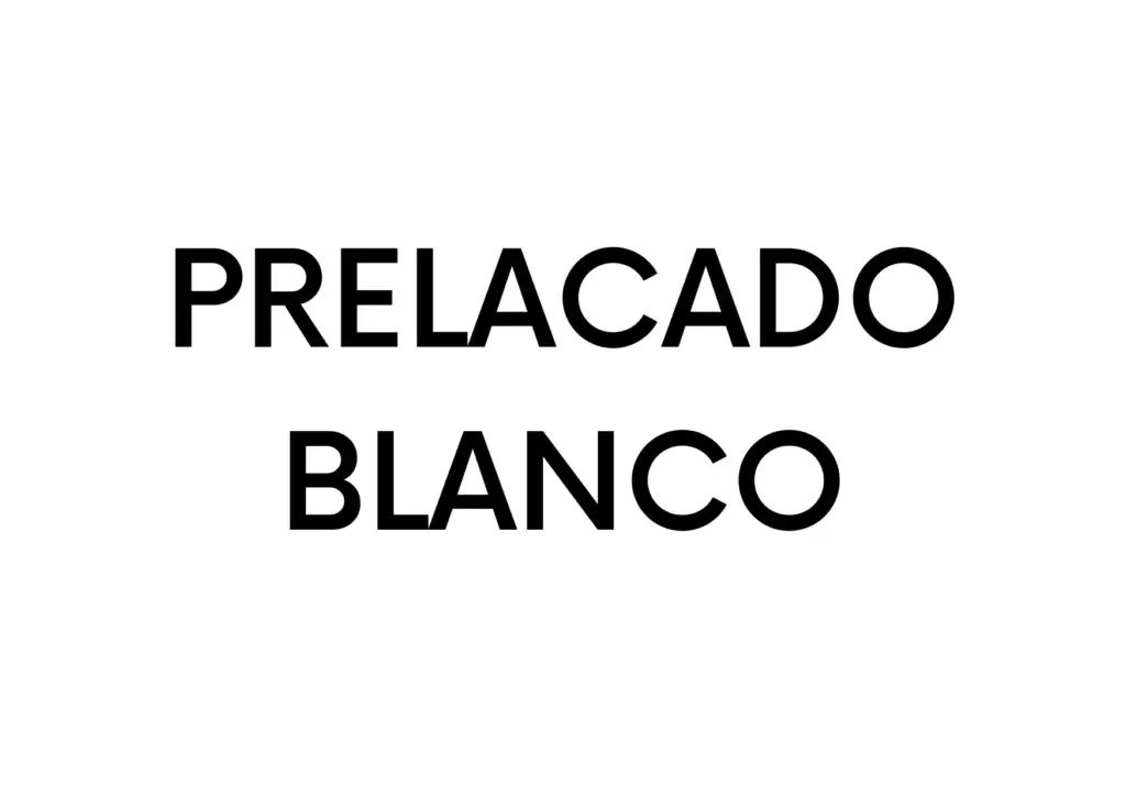 Prelacado Blanco